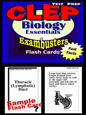 cover image of CLEP Biology Test&#8212;CLEP Science Flashcards&#8212;CLEP Prep Exam Workbook